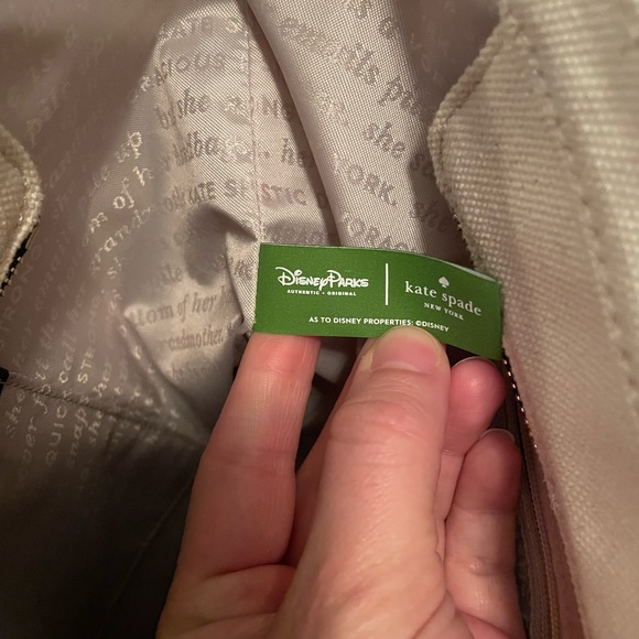 ✨HOST PICK✨ RARE Kate Spade x Disney Fairytale Large Canvas Tote with Sparkles - Picture 7 of 7